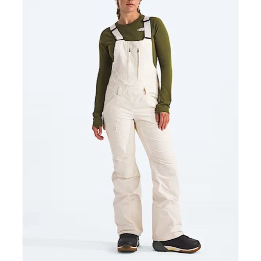The North Face Women's Freedom Insulated Bib Snowpants White Dune 2X REGULAR NWT